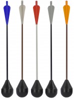 LD LARP-Armbrustbolzen, schwarzer Schaft, ultramarinblaue Befiederung, 43 cm, 02106 LD LARP-Armbrustbolzen, schwarzer Schaft, ultramarinblaue Befiederung, 43 cm, 02106